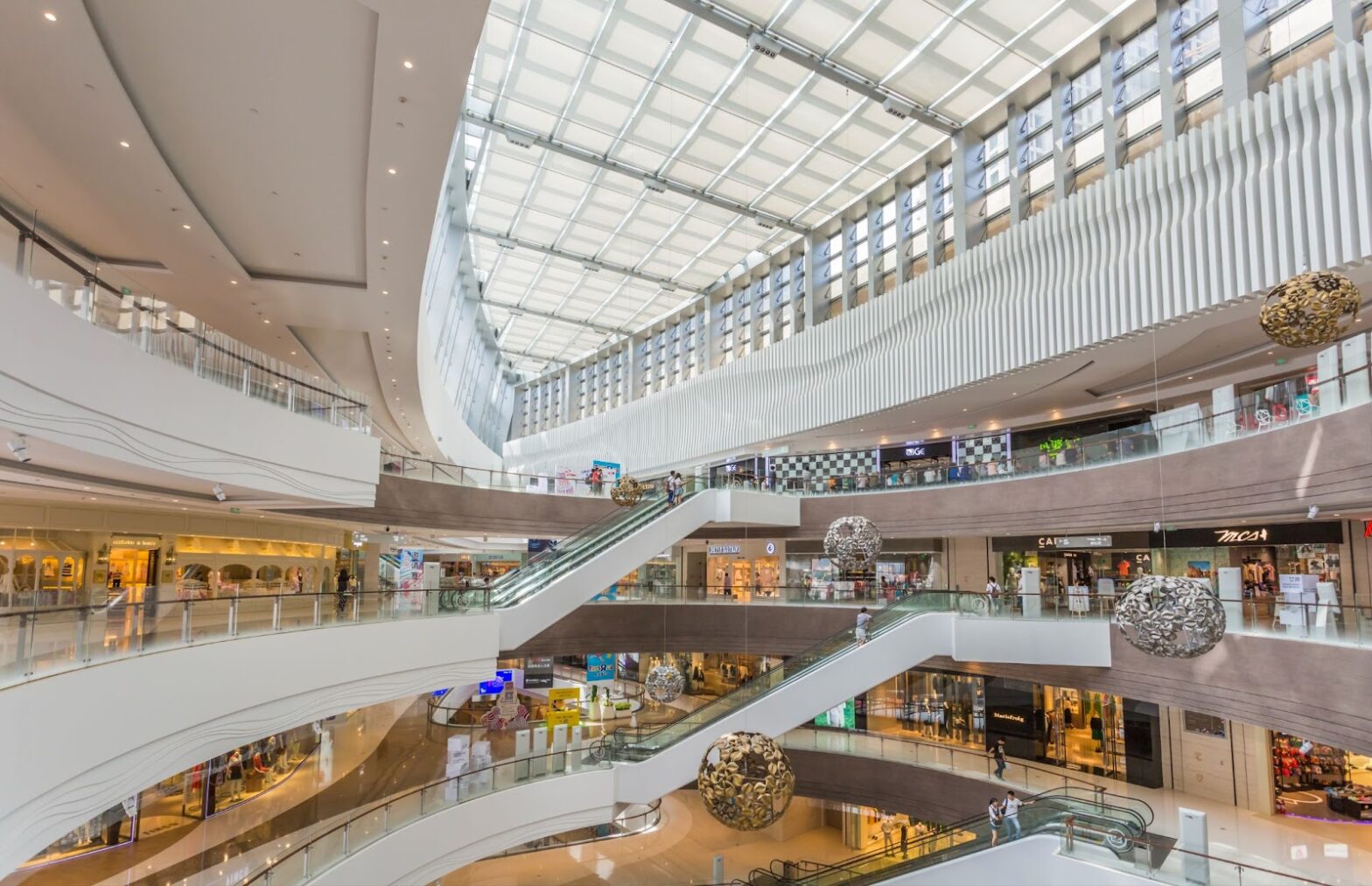 Shopping center view